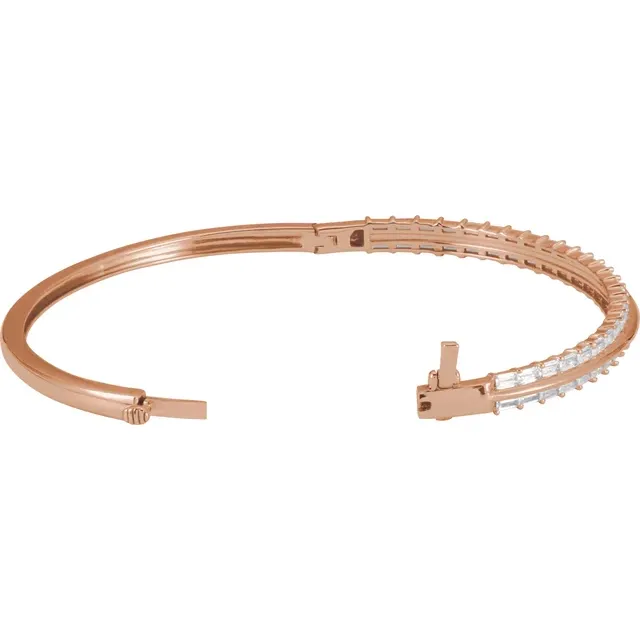 Lab-Grown Diamond Bangle Bracelet - Image 6