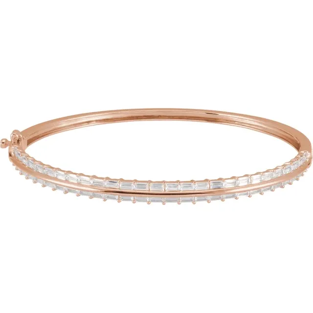 Lab-Grown Diamond Bangle Bracelet - Image 5