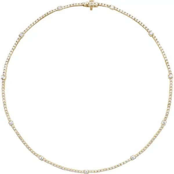 Lab-Grown Diamond Line Necklace