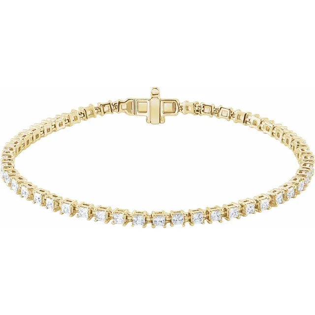 Lab-Grown Diamond Line Bracelet