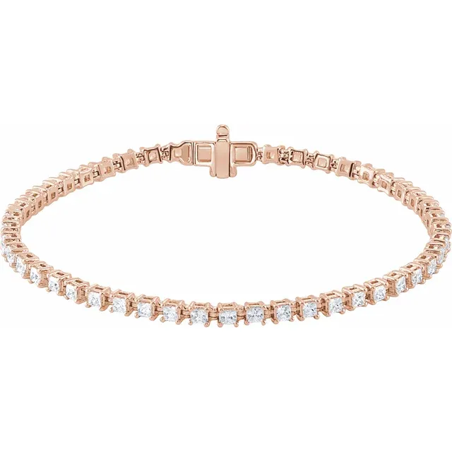 Lab-Grown Diamond Line Bracelet - Image 4