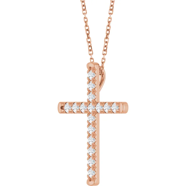 French-Set Cross Necklace or Pendant - Image 6