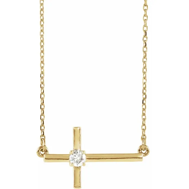 Sideways Cross Necklace or Center - Image 2