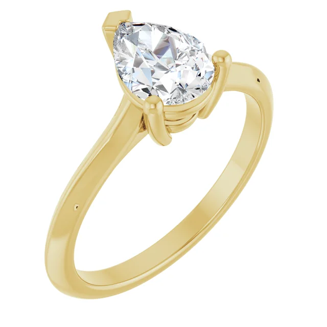 Solitaire Engagement Ring or Band - Image 2