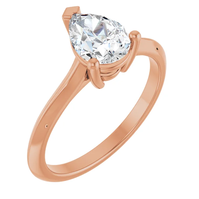 Solitaire Engagement Ring or Band - Image 3