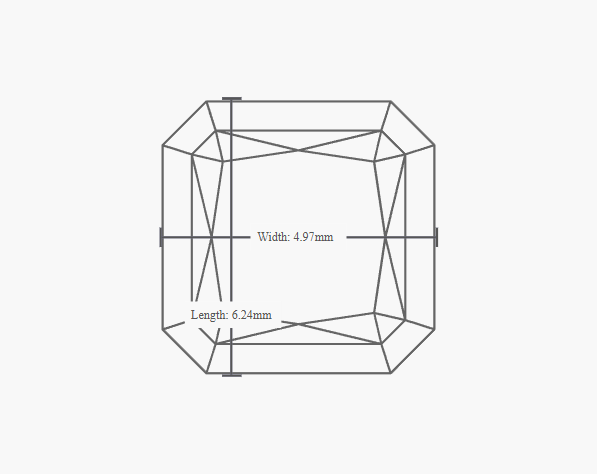 GIA 1.01 Carat H-VVS1 Ideal Cut Radiant Diamond - Image 2