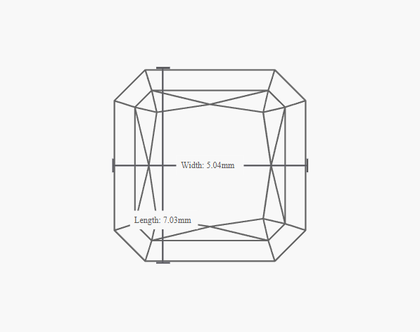 GIA 1.03 Carat G-VS2 Ideal Cut Radiant Diamond - Image 2