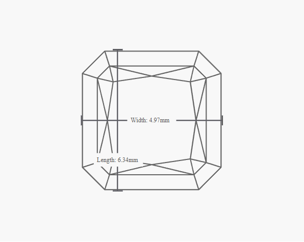 GIA 1.01 Carat H-VS2 Ideal Cut Radiant Diamond - Image 2