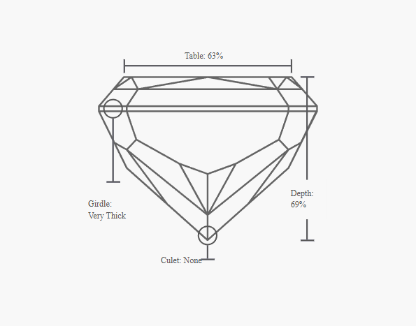 GIA 1.01 Carat H-VS2 Ideal Cut Radiant Diamond - Image 3