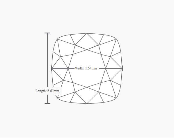 GIA 1.01 Carat H-VS2 Very Good Cut Cushion Modified Diamond - Image 2