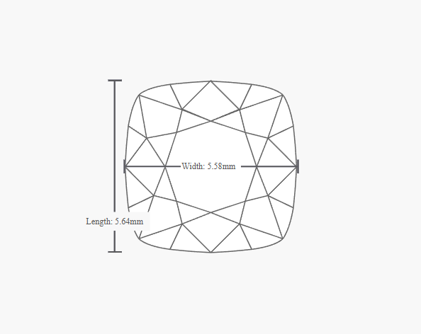 GIA 1.02 Carat G-VS2 Ideal Cut Cushion Modified Diamond - Image 2