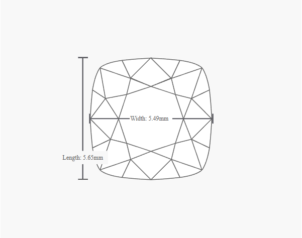 GIA 1.01 Carat H-VVS2 Ideal Cut Cushion Modified Diamond - Image 2