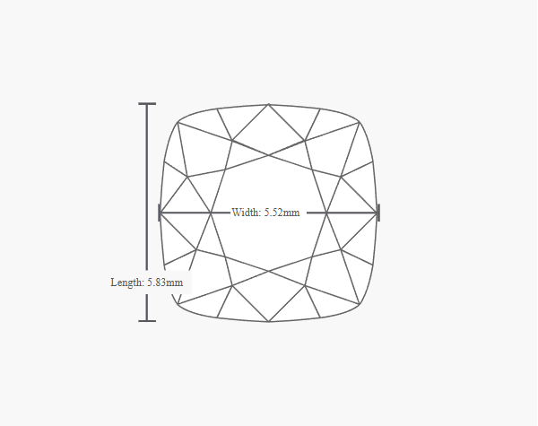 GIA 1.00 Carat H-VVS2 Ideal Cut Cushion Modified Diamond - Image 2