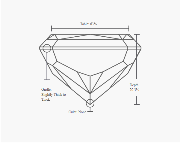 GIA 1.02 Carat H-VVS2 Very Good Cut Cushion Modified Diamond - Image 3
