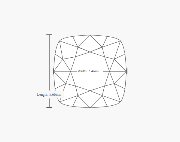 GIA 1.00 Carat H-VVS2 Ideal Cut Cushion Modified Diamond - Image 2