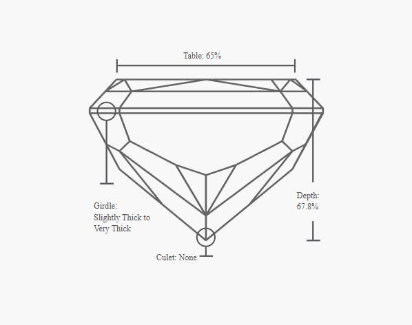 GIA 1.00 Carat H-VS1 Very Good Cut Cushion Modified Diamond - Image 3