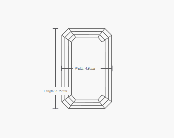 GIA 1.02 Carat H-VS1 Very Good Cut Emerald Diamond - Image 2