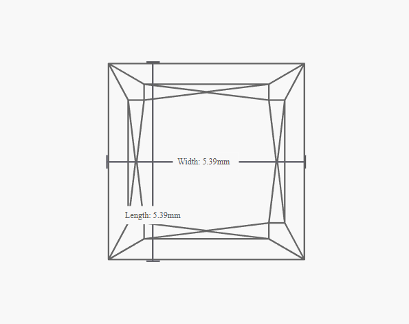 GIA 1.00 Carat G-VS1 Ideal Cut Princess Diamond - Image 2