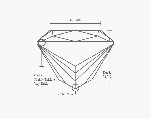 GIA 1.00 Carat E-VS2 Ideal Cut Princess Diamond - Image 3