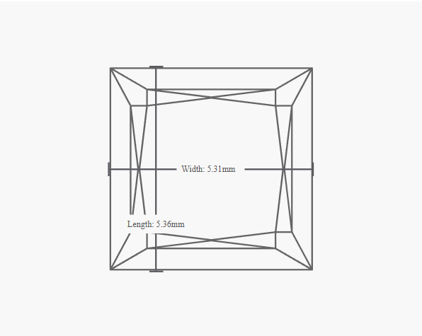 GIA 1.02 Carat H-VVS1 Ideal Cut Princess Diamond - Image 2