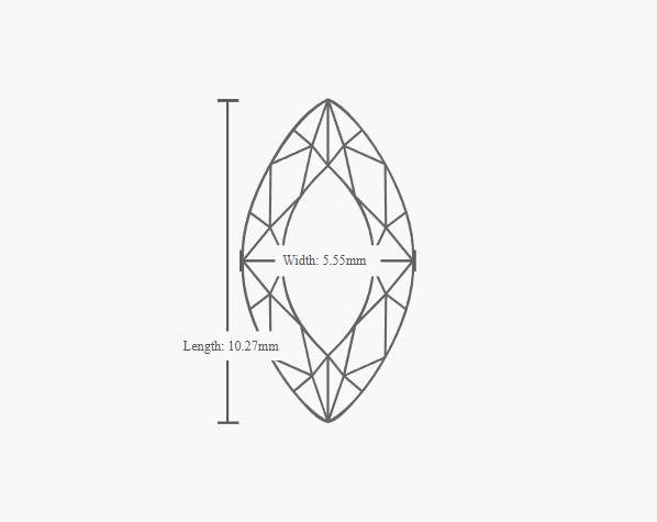 GIA 1.12 Carat H-IF Very Good Cut Marquise Diamond - Image 2