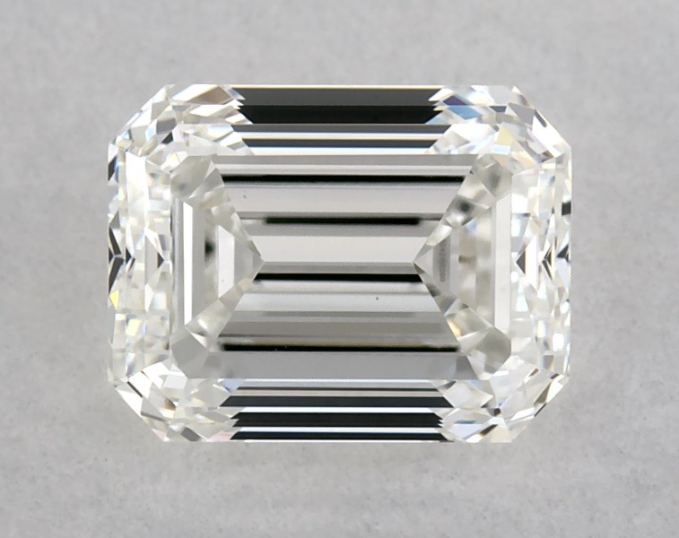 GIA 1.00 Carat H-VS2 Very Good Cut Emerald Diamond
