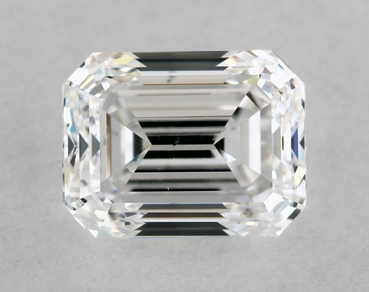 GIA 1.00 Carat D-VS2 Very Good Cut Emerald Diamond