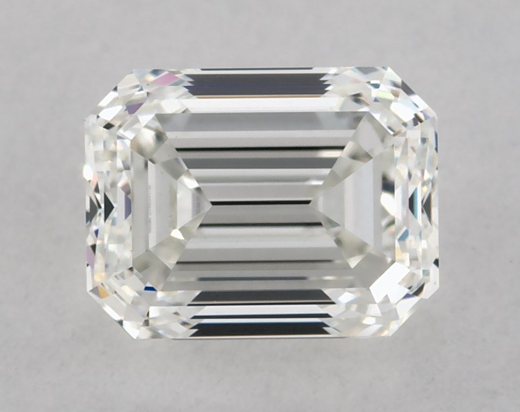 GIA 1.00 Carat H-VS1 Very Good Cut Emerald Diamond