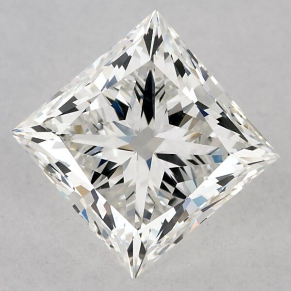 GIA 1.00 Carat H-VS1 Very Good Cut Princess Diamond