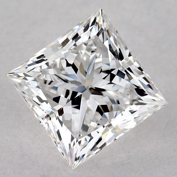 GIA 1.00 Carat E-VS2 Ideal Cut Princess Diamond