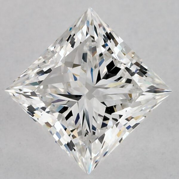 GIA 1.00 Carat E-VS2 Ideal Cut Princess Diamond